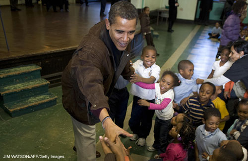 Barack Obama, kids, Chicago, Thanksgiving
